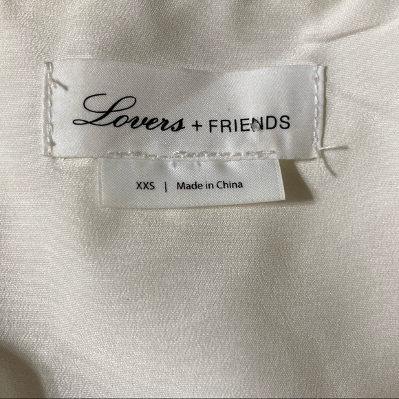 Lovers + Friends Vista Mini Dress, White Eyelet Babydoll, Size XXS - Picture 9 of 12